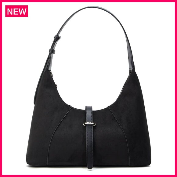 Handbags - Vintage Faux Suede Shoulder Bag Crossbody Tote Purse Satchel